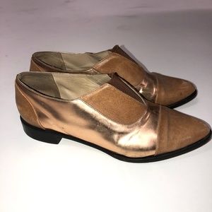 Jenni Kayne Rose Gold Oxfords